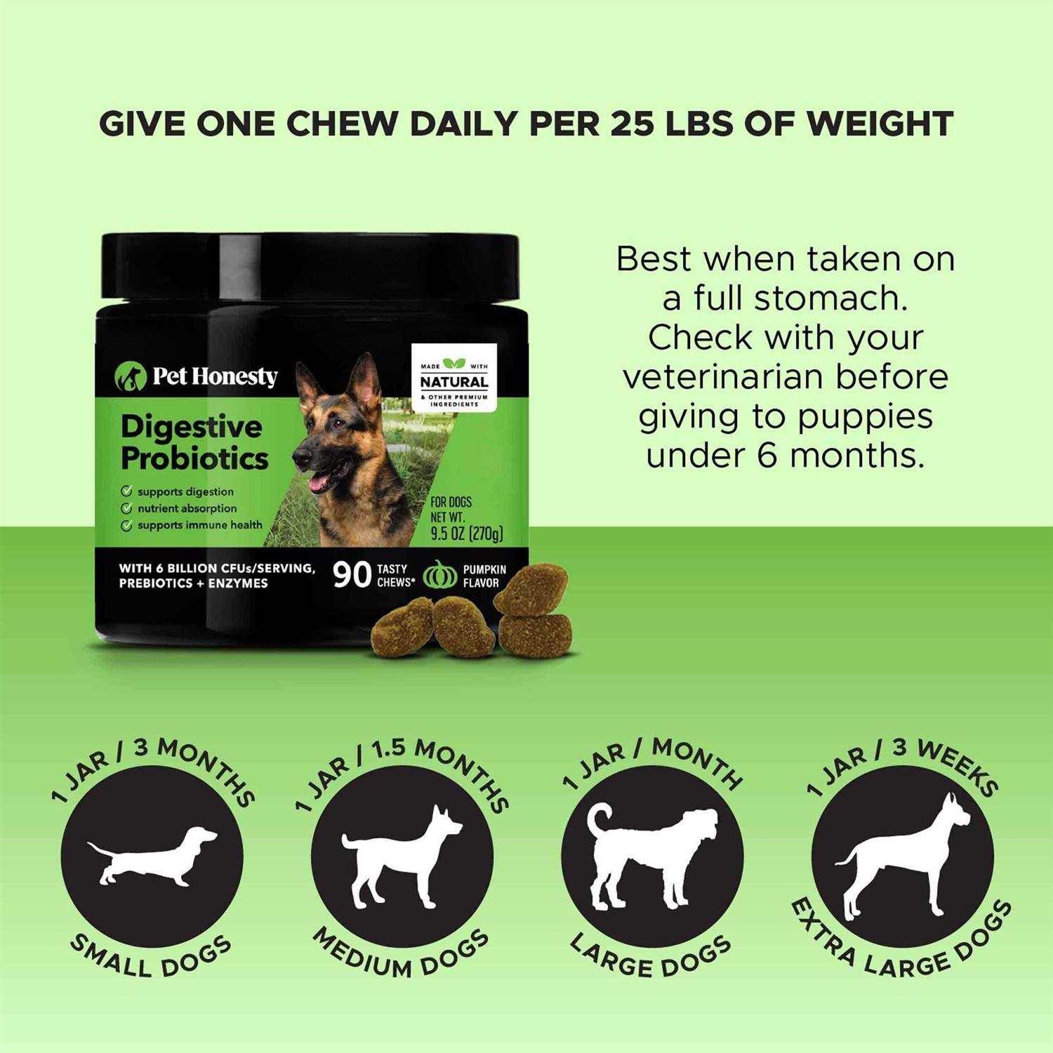 Pet Honesty Digestive Probiotics Soft Chews - Pet Supplies online store