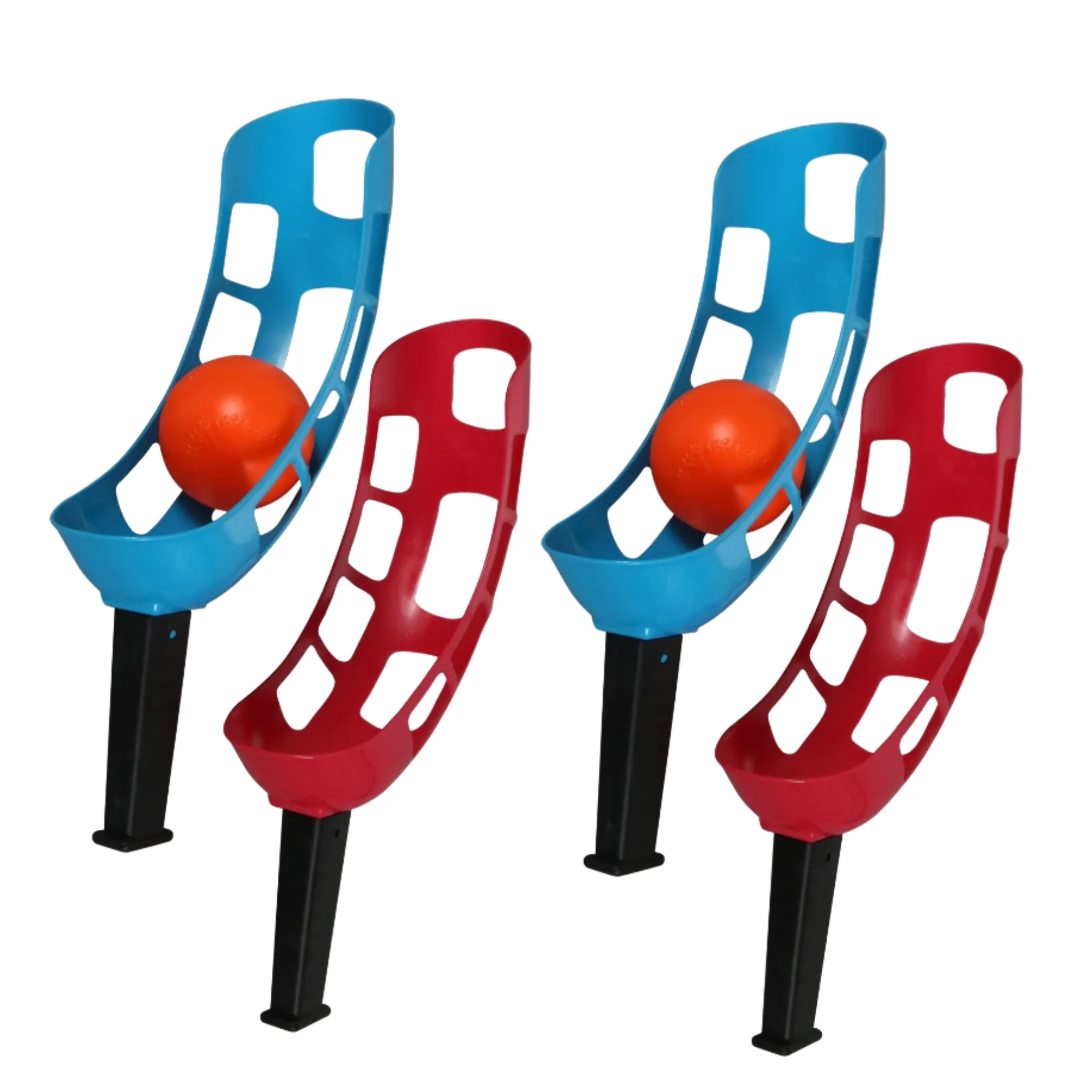 Scoop Ball Plastic Toy Sky Catchers Set Includes 2 Brackets and 1 Ball for Kids Boys Girls Adults Outdoor Pool Beach Garden Backyard Sports Ball Game 2 Set & & CUSTOM Storage Carrier