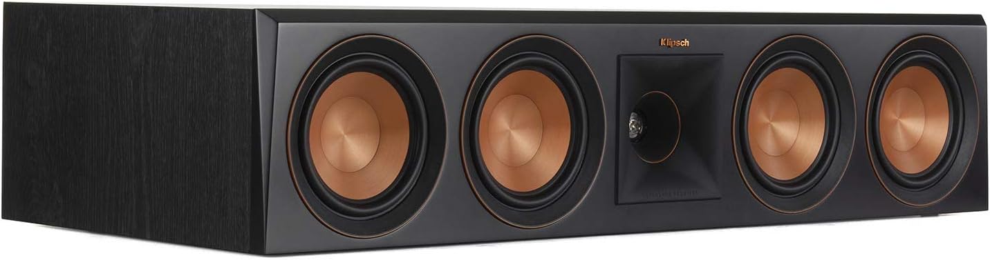 Klipsch RP-504C Center Channel Speaker (Ebony) (Renewed)