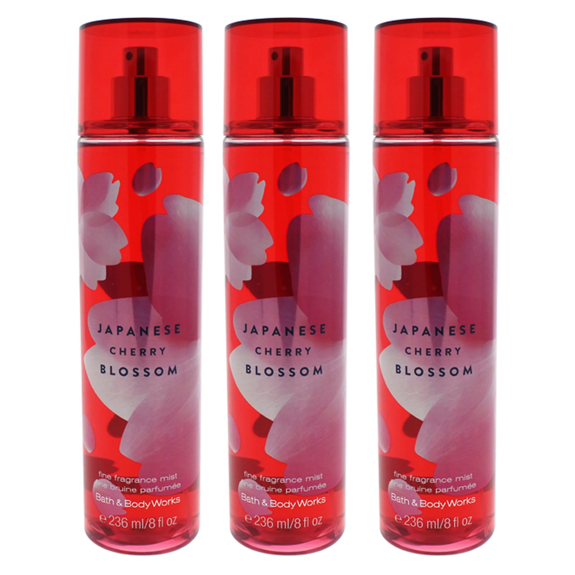 Bath and Body Works Japanese Cherry Blossom - Pack of 3, Fine Fragrance Mist 8 oz