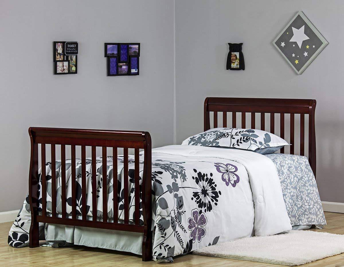 Dream on Me 4 in 1 Aden Convertible Mini Crib, Cherry