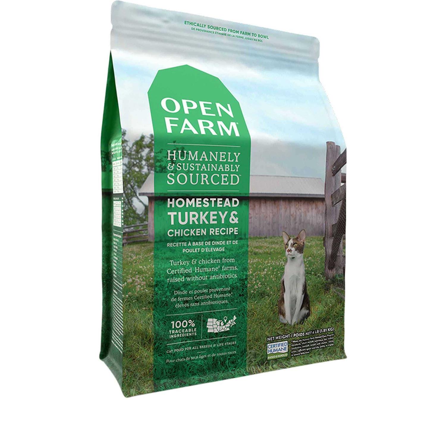 Open Farm Grain Free Homestead Turkey & Chicken Dry Cat Food - Pet Supplies online store