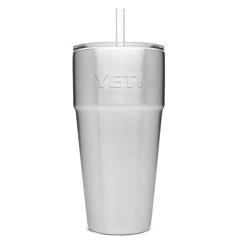 YETI Rambler 26 oz Straw Cup, Vacuum Insulated, Stainless Steel with Straw Lid