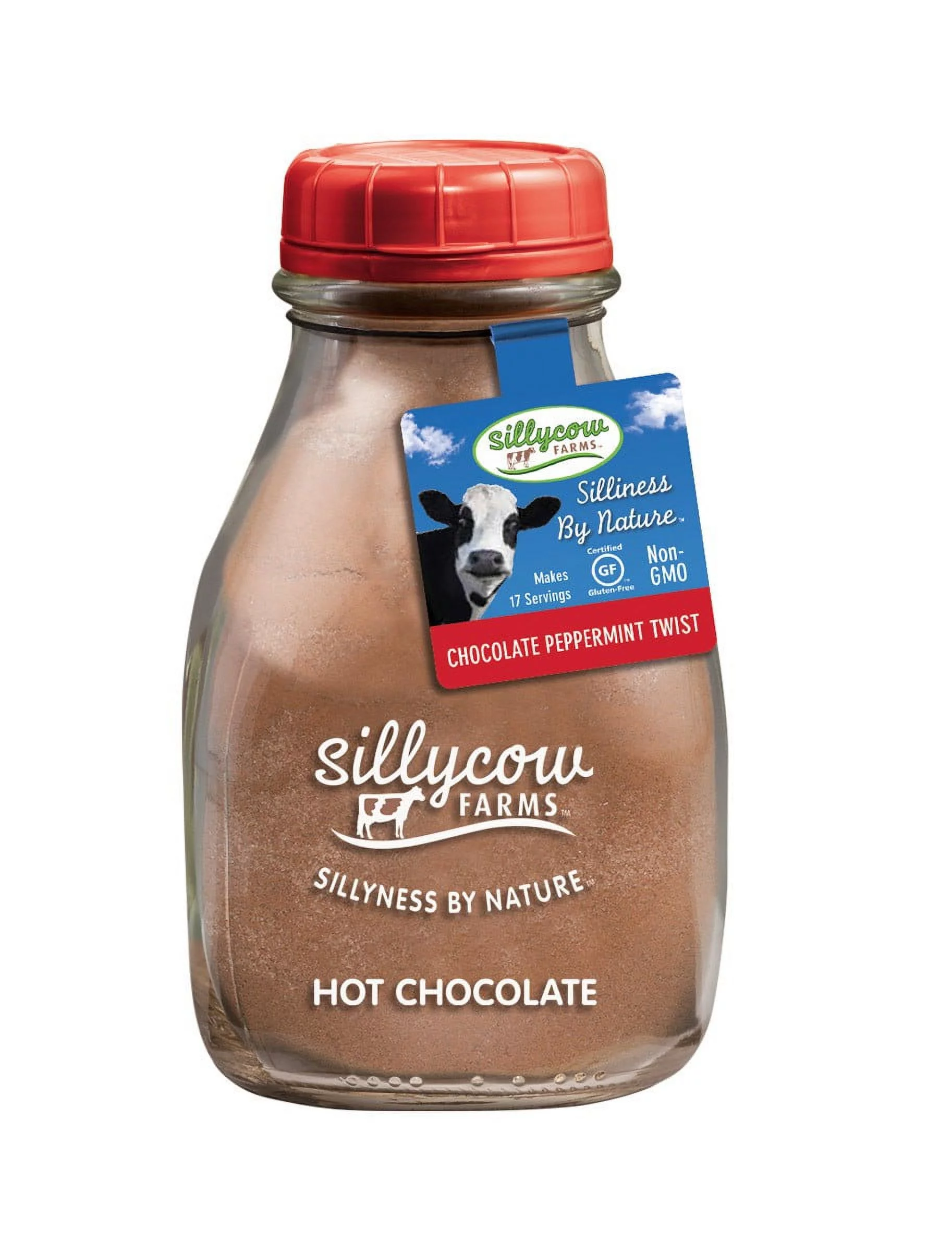 Sillycow Farms Peppermint Twist Hot Cocoa Mix, 16 oz Pack Of 6