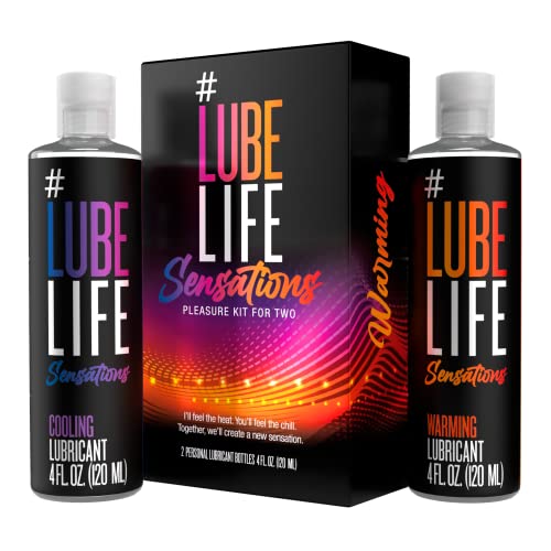 Lube Life Water-Based Warming Lubricant, Warm Invigorating Heating Sensation, Lube for Men, Women and Couples, 8 Fl Oz