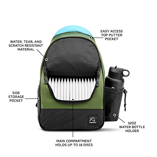 Prodigy Disc BP-4 Disc Golf Backpack | Frisbee Golf Bag with 16-18 Disc Capacity | Beginner Disc Golf Bag | Tear and Water Resistant | Disc Golf Bag Backpack for All Ages | Durable and Lightweight
