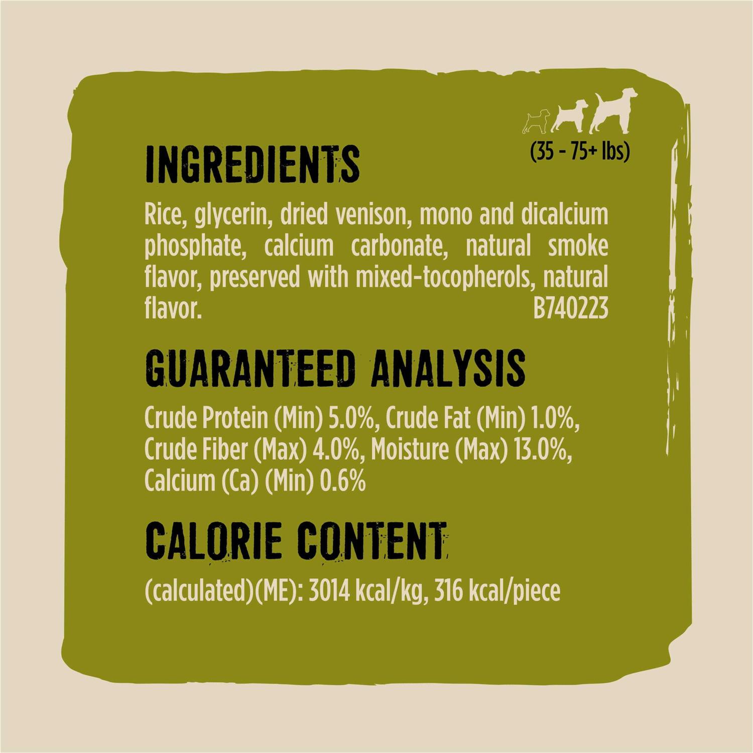 Prime Bones Purina Wild Venison Dog Chew - Pet Supplies online store