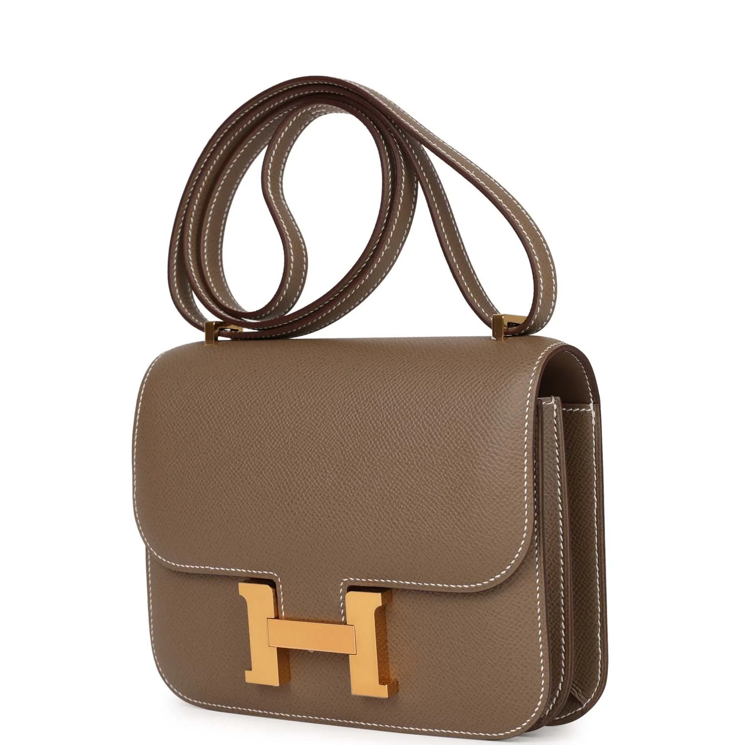 Hermes Constance 18 Etoupe Epsom Gold Hardware
