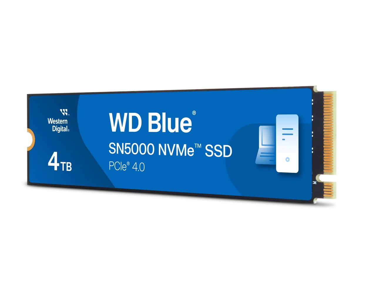 Western Digital 4TB WD Blue SN5000 NVMe Internal Solid State Drive - WDS400T4B0E-00BKY0