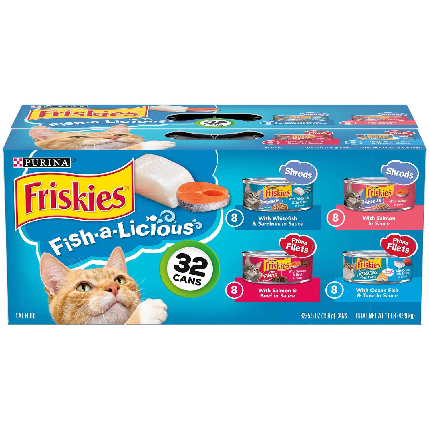 Purina Friskies Fish-A-Licious Wet Cat Food Variety Pack - Pet Supplies online store