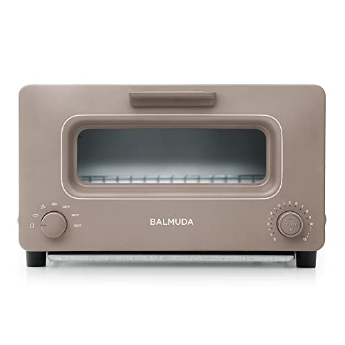BALMUDA The Toaster | Steam Oven Toaster | 5 Cooking Modes: Sandwich Bread, Artisan Bread, Pizza & Pastry, Oven | Precise Heat Control | Steam Technology | Baking Pan | US Version | Gray