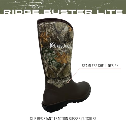 FROGG TOGGS Men's Ridge Buster Lite Rubber and Stretch Neoprene Waterproof Boot