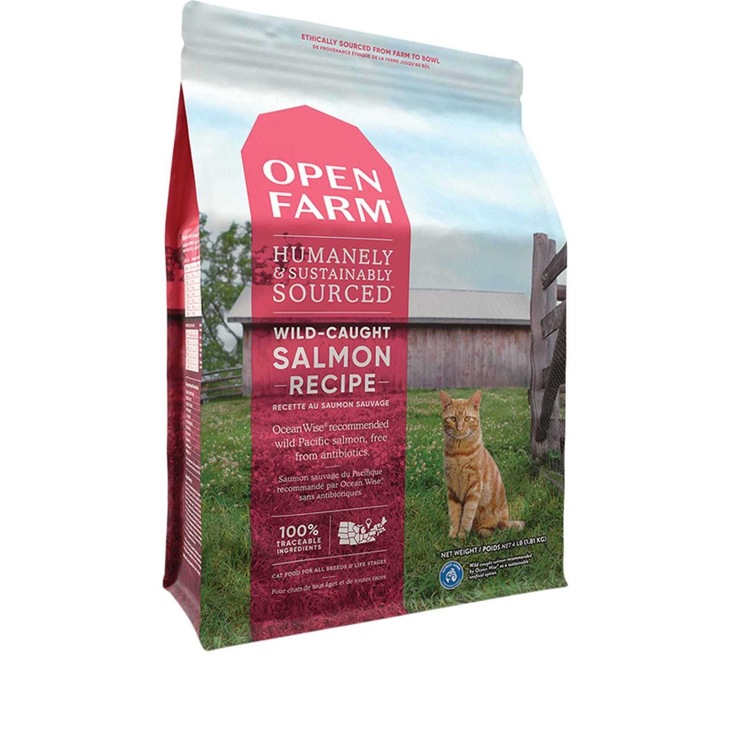 Open Farm Wild-Caught Salmon Grain-Free Dry Cat Food - Pet Supplies online store