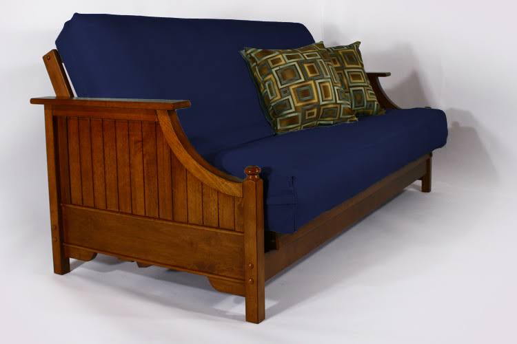 Navy - Solid Organic Cotton Twill Futon Cover - Choose Size