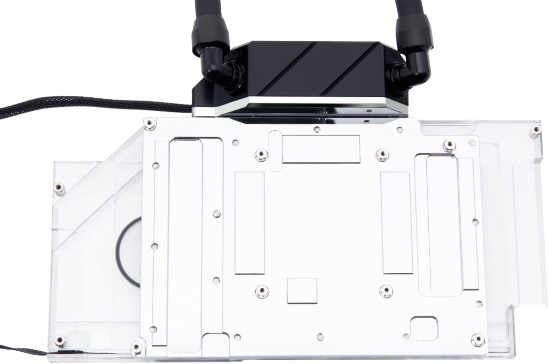 Alphacool Eiswolf 2 AIO GPU Cooler - 360mm RTX 3080/3090 TUF with GPU Backplate, Digital RGB, Nickel/Plexi