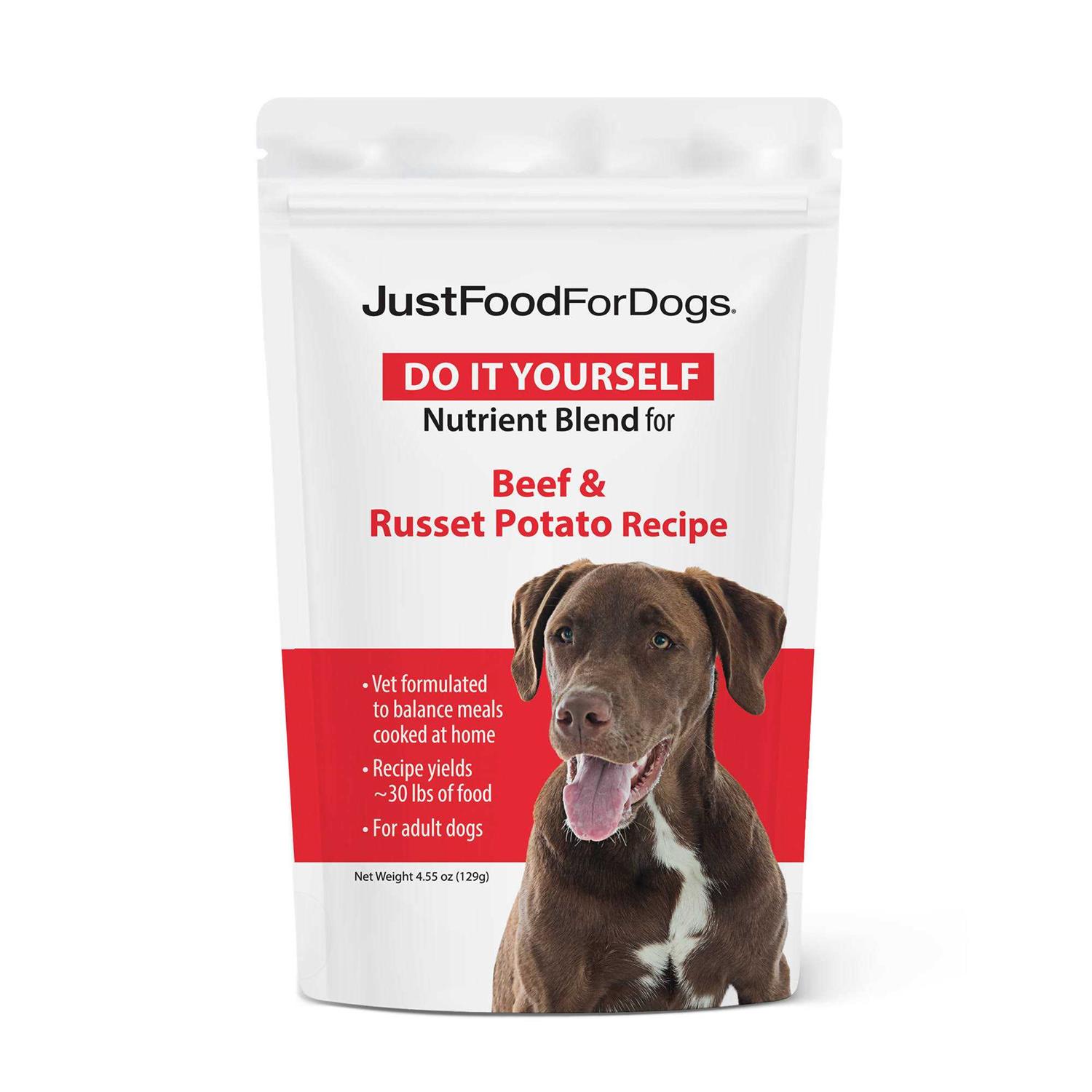 JustFoodForDogs Beef & Russet Potato Do It Yourself Nutrient Blend Dog Food - Pet Supplies online store
