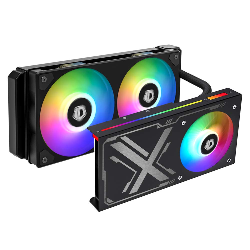 ID-COOLING ICEFLOW 240 VGA Graphic Card Cooler 240mm Water Cooler GPU VGA Cooler Compatible with RTX 20XX Series/GTX 10XX Series /900 Series/AMD RX 200/300 Series/GTX 1600 Series