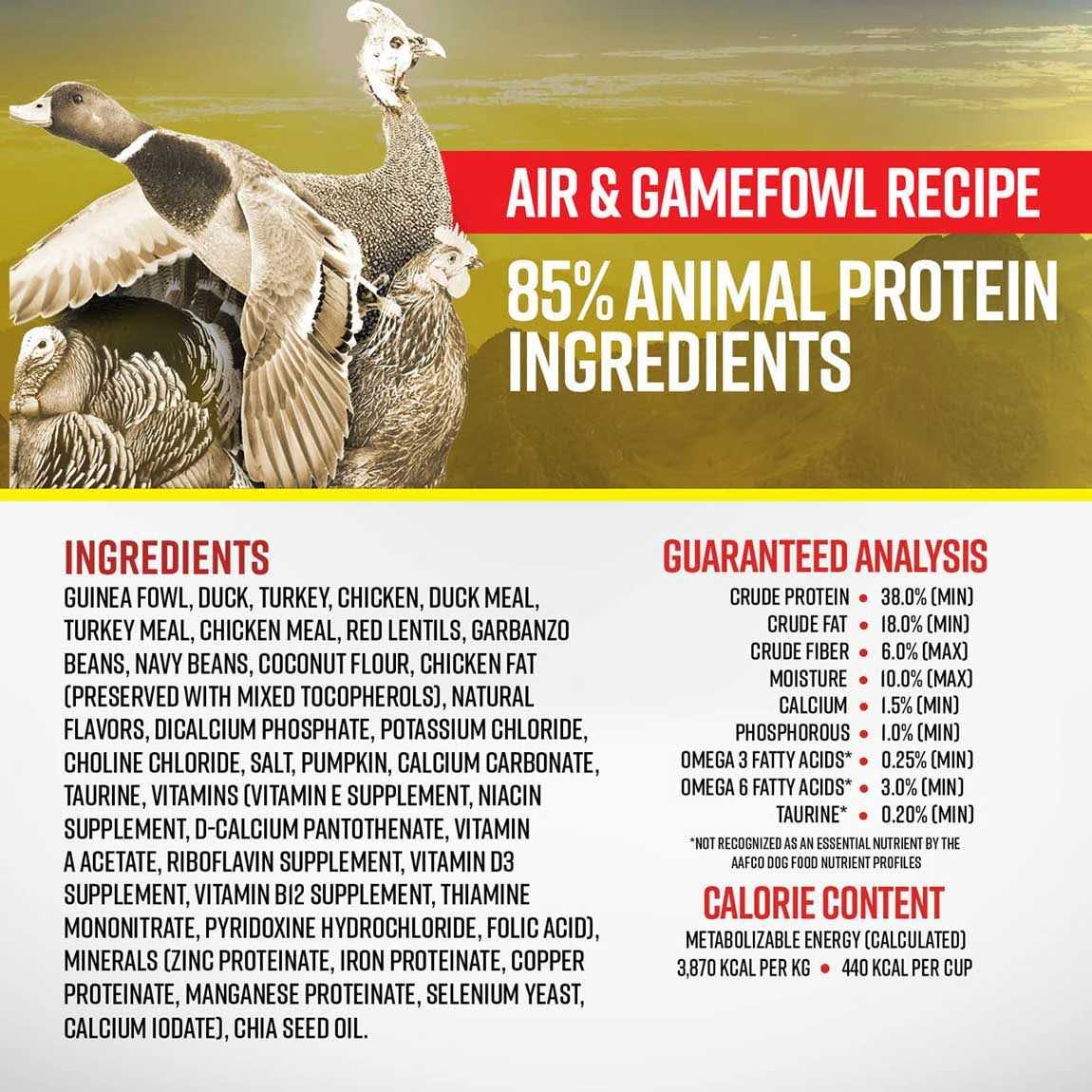 Essence Air Gamefowl Dog Dry Food - Pet Supplies online store