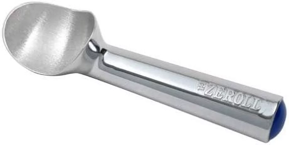 Zeroll 1012 #12 3 oz. Blue End Cap Aluminum Ice Cream Scoop