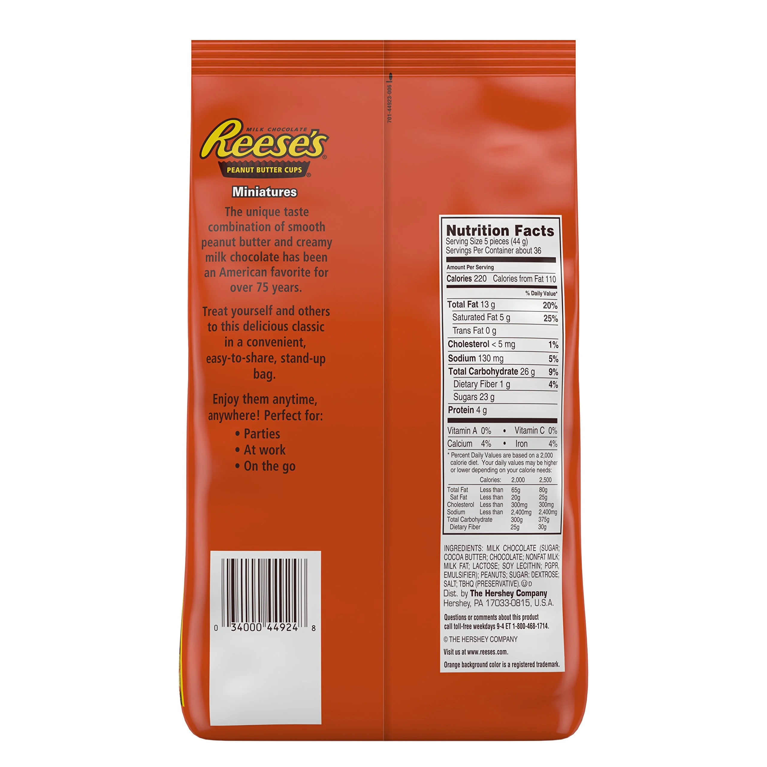 Reese,S Peanut Butter Cups Miniatures, Halloween Candy, Chocolate Candy, 56 Ounce Bulk Candy