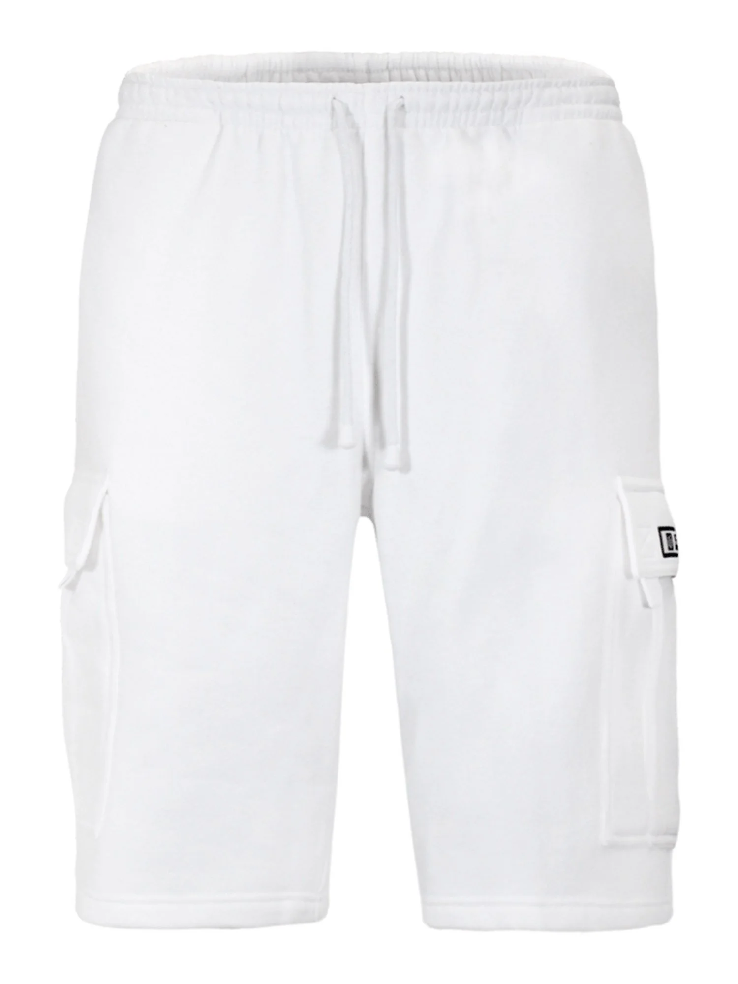 Victorious Men's Heavyweight Fleece Cargo Shorts VS76 - White - Medium