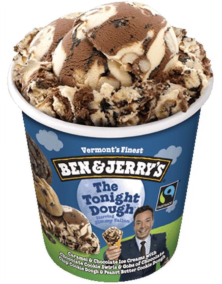 Ben & Jerry's The Tonight Dough Ice Cream, 16 oz. Pint, 6-Pack (Frozen)