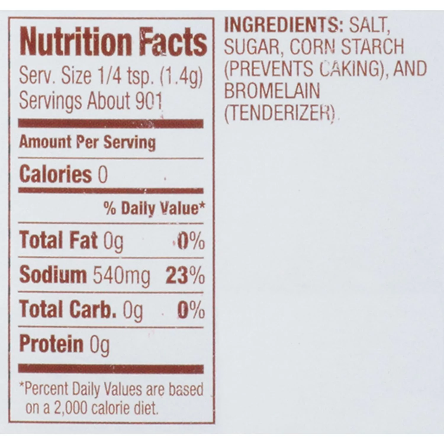 Adolph's Unseasoned Tenderizer (44.5 oz.)