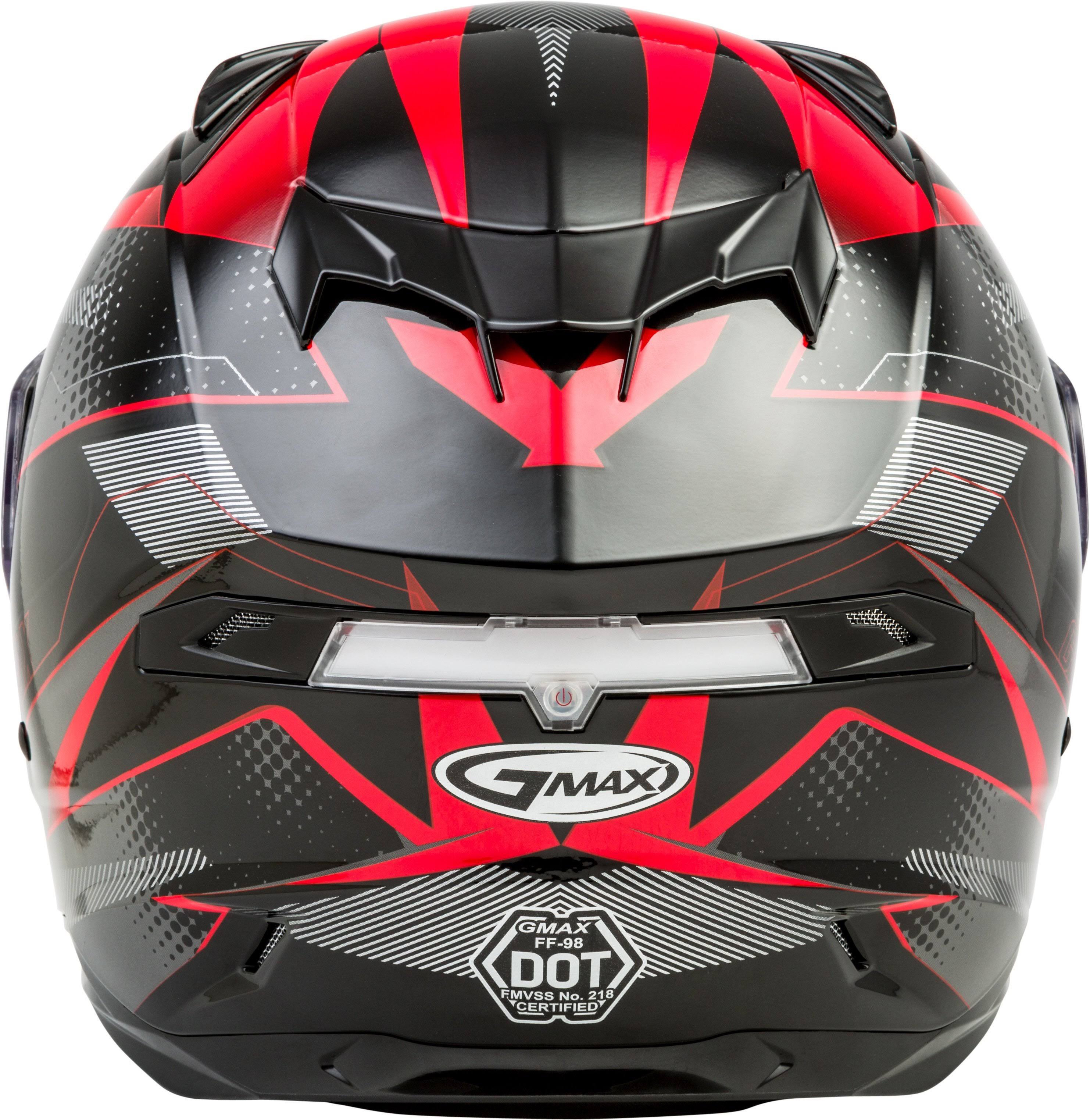GMAX FF-98 Apex Black/Red Full Face Helmet M