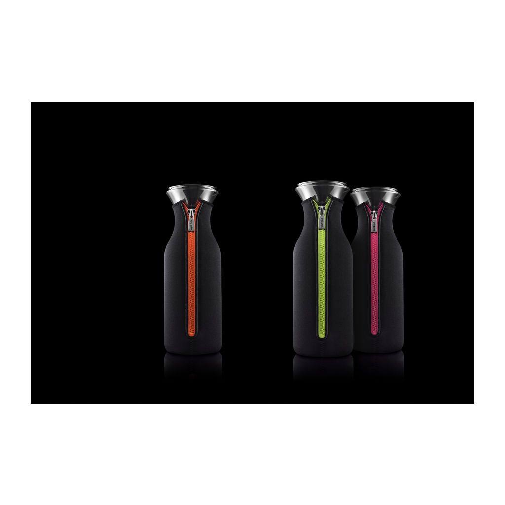 Eva Solo Fridge Carafe with Neoprene COVER, 1-Liter, Black/Lime