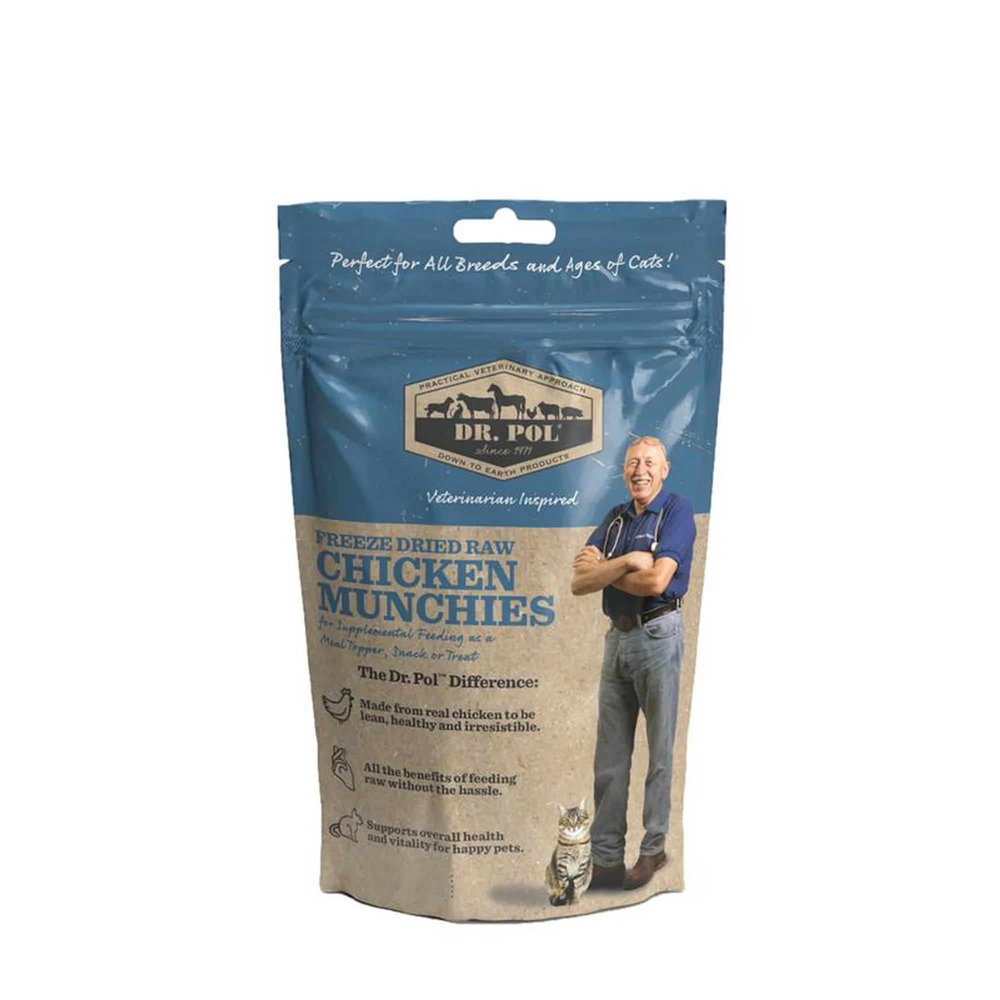 Dr. Pol Freeze Dried Munchies Chicken Cat Treat and Meal Topper
