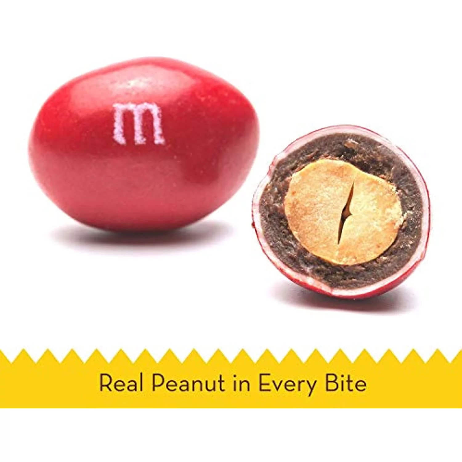 M&Ms Candies, Peanut Chocolate, 62 Ounce Jar, Pack Of 1