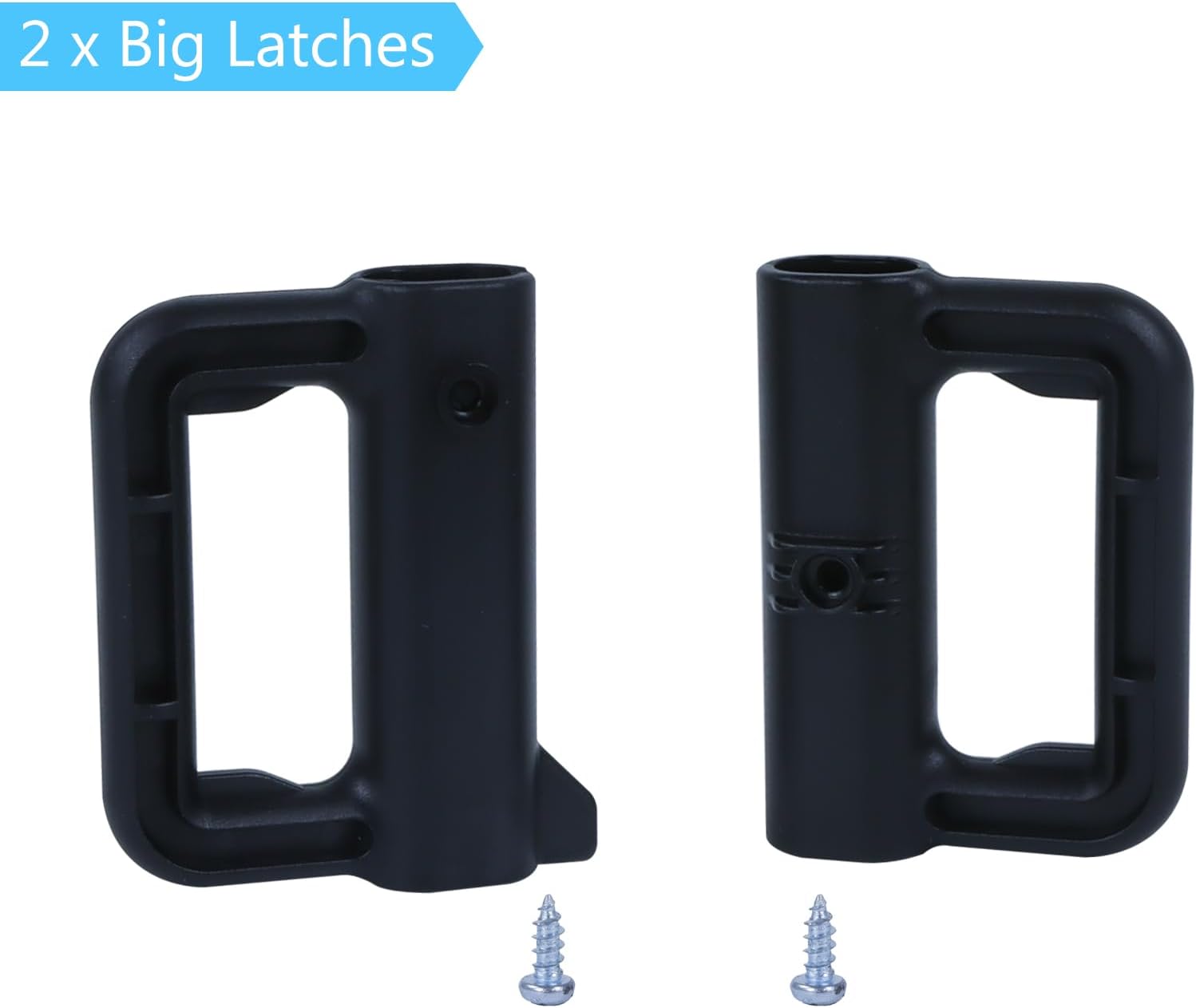 KISKIZ Retractable Baby Gate Replacement Parts Kit (Black) Retractable Baby Gates Full Set Wall Mount Accessories Retractable Dog Gate Baby Gate Hardware with Brackets, Latches, Hooks and Screws