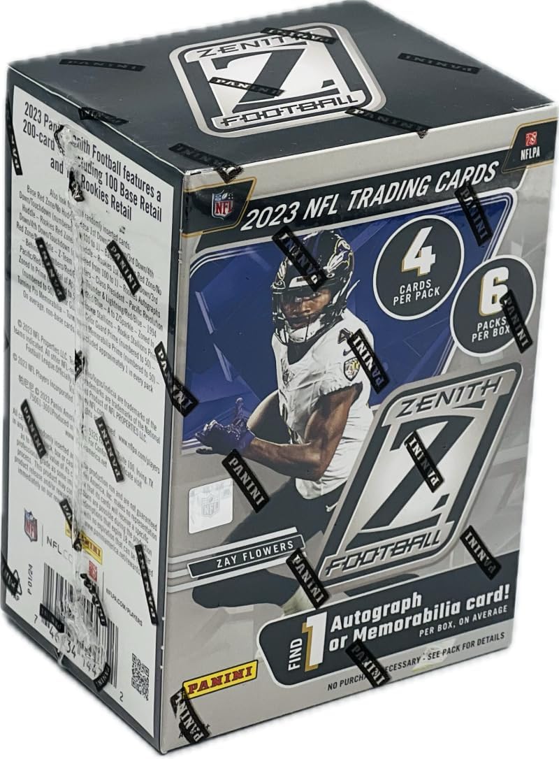 2023 Panini Zenith Football Blaster Box (1 Auto or Mem per Box)