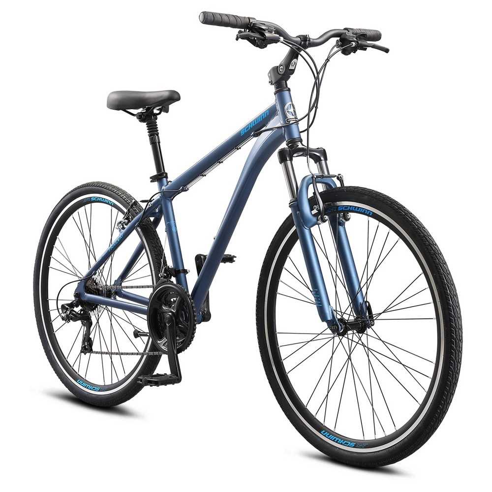Schwinn Mens Trailway 700c/28 Hybrid Bike - Blue - Sports Supplies Online Store