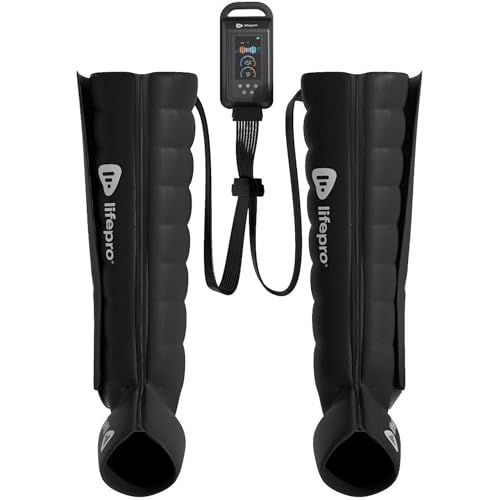 LifePro Axis Pro Air Sequential Compression Massager -Air Sequential Compression Device for Legs, Calf, Thigh and Foot -Air Compression Leg Massager for Circulation, Pain & Stiff Joints in Athletes