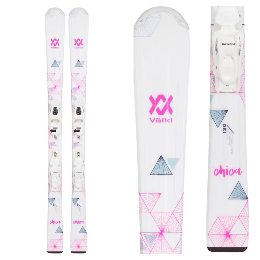 Volkl Chica Jr Kids Skis with VMotion 7.0 Bindings 2021 130