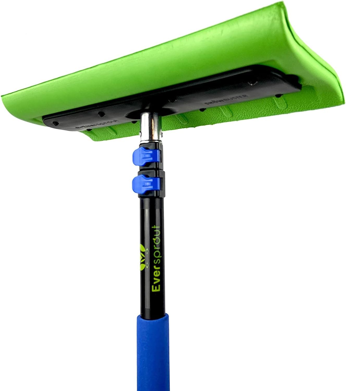 EVERSPROUT Never-Scratch SnowBuster 5-to-12 Foot (Up to 18 ft Standing Reach) | Pre-Assembled Extendable Roof Rake for Snow Removal | Lightweight Aluminum, Soft Foam Pad | Exclusive Push/Pull Design Pack of 2