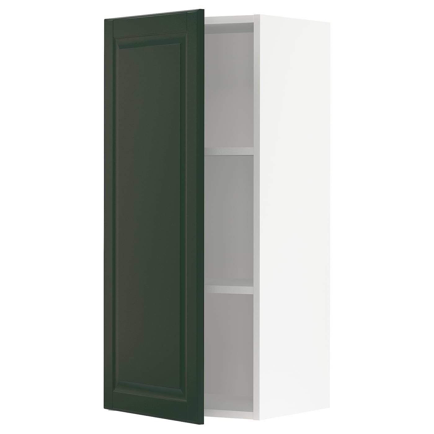 IKEA - SEKTION Wall Cabinet, white/Bodbyn Dark Green, 18x15x40