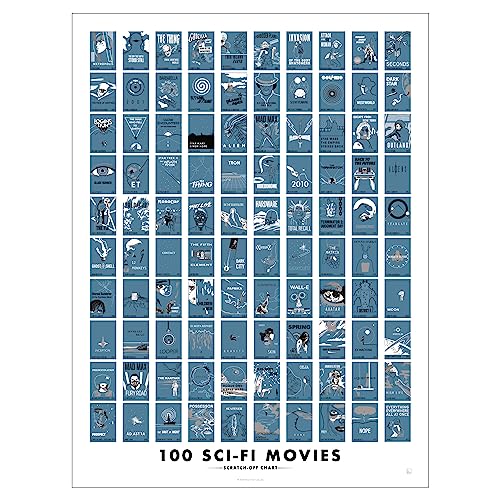 Pop Chart | 100 Essential Movies Scratch-Off Chart | 12