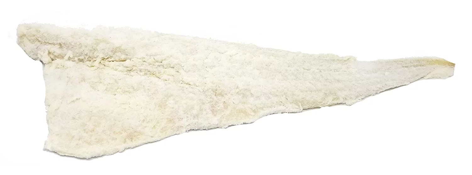 Bacalao - Baccala Dried Salt Cod Without Bone - Approximately 2.5 Lb. - Excellent Filets by Italian Market