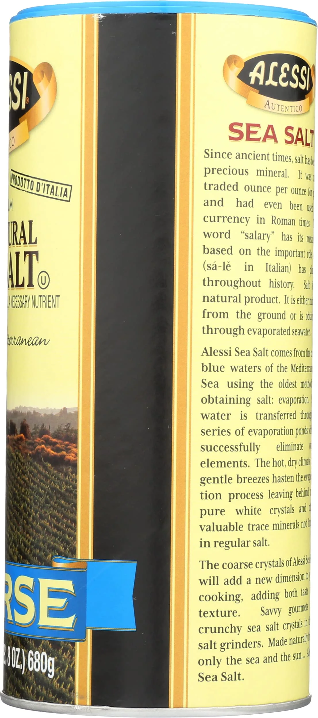 Alessi Coarse Sea Salt, 24-Ounce (Pack Of 6)