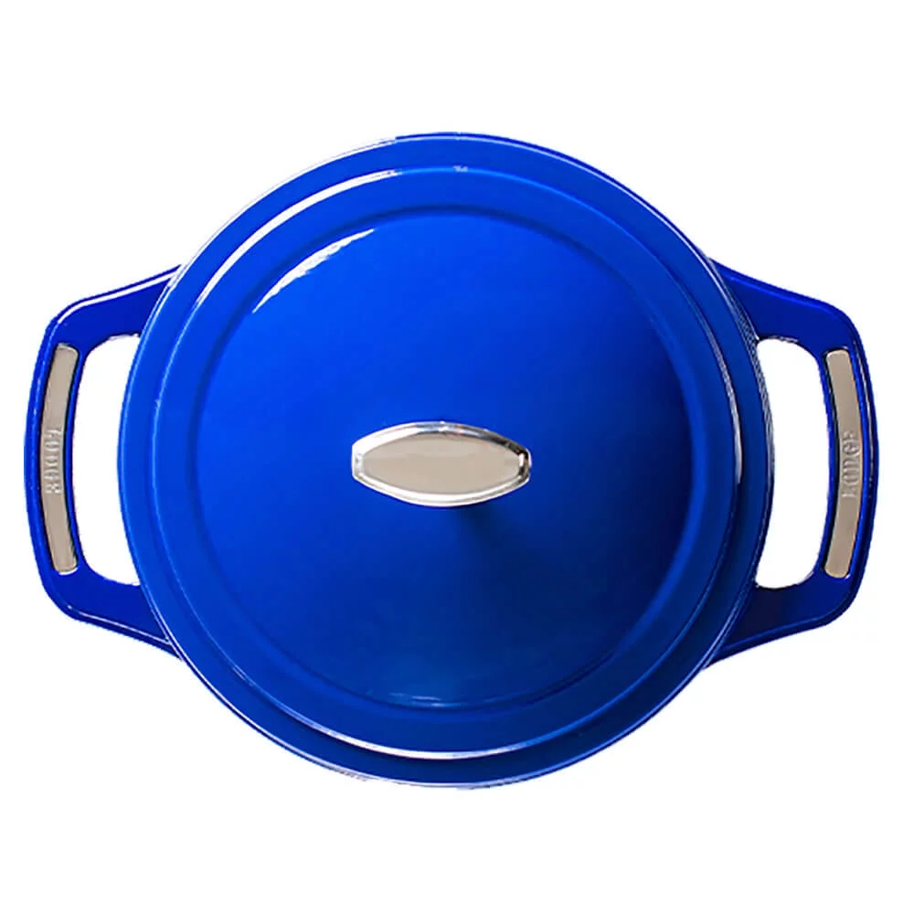 Lodge U4ID300 4.5 Qt. Enameled Cast Iron Dutch Oven - Smooth Sailing