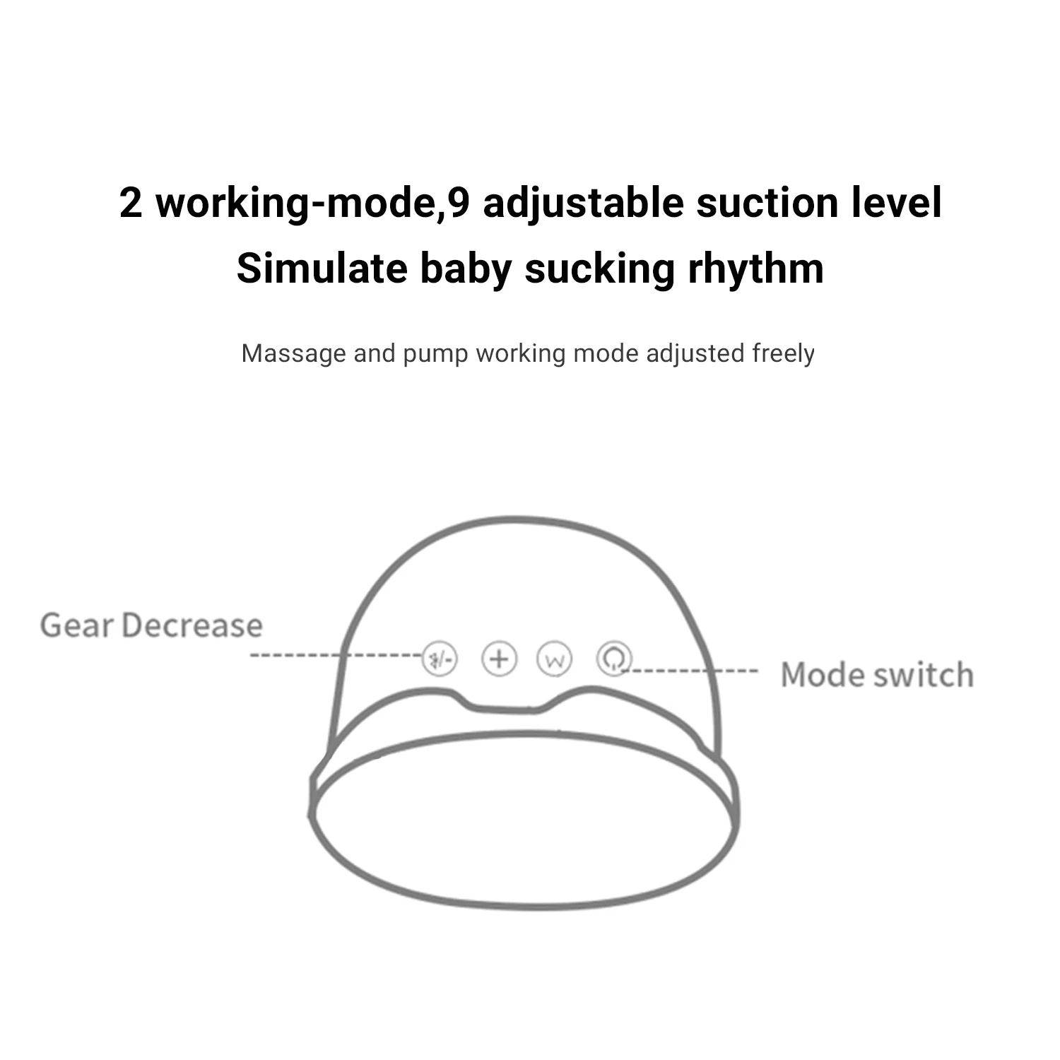Duomishu Baby Breast Pump Electric Wearable Wireless Hands Free Silicone Breastfeede Pump