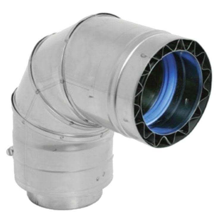 Duravent W2-9005 90 Degree Double Wall Elbow for 5 inch Inner Diameter Vent Pipe from The, Silver