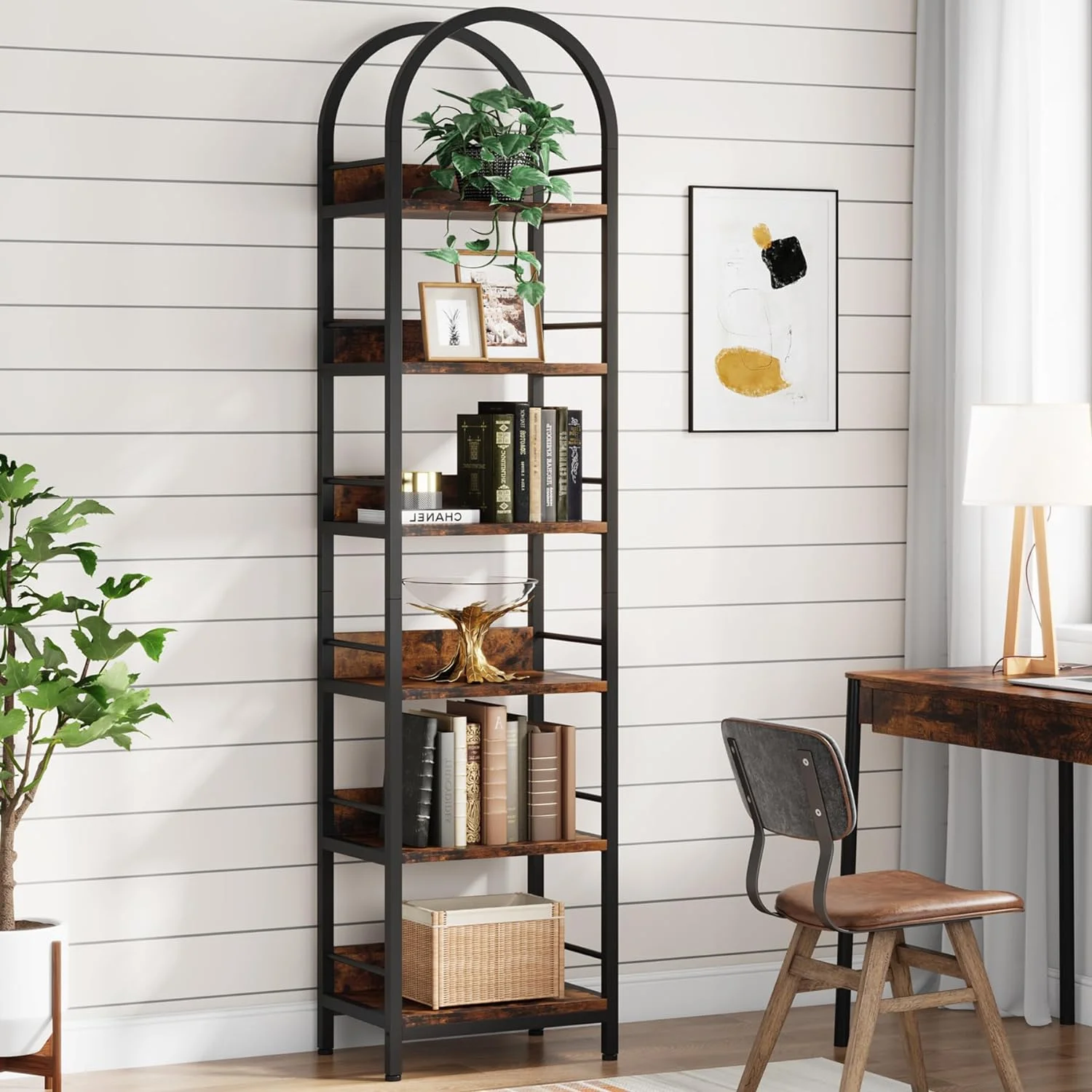 Tribesigns 6-Tier Open Bookshelf, 78.7