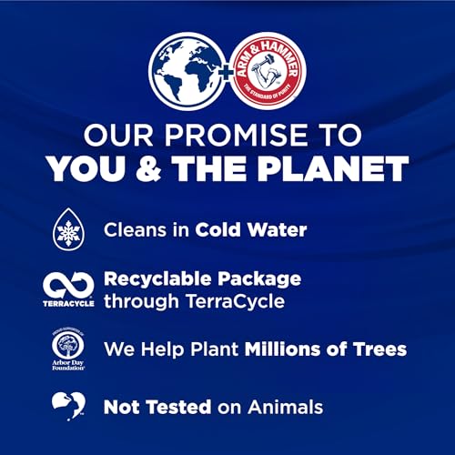 Arm & Hammer Plus OxiClean 5-in-1 Laundry Detergent Power Paks, 42 Count (Packaging may vary)