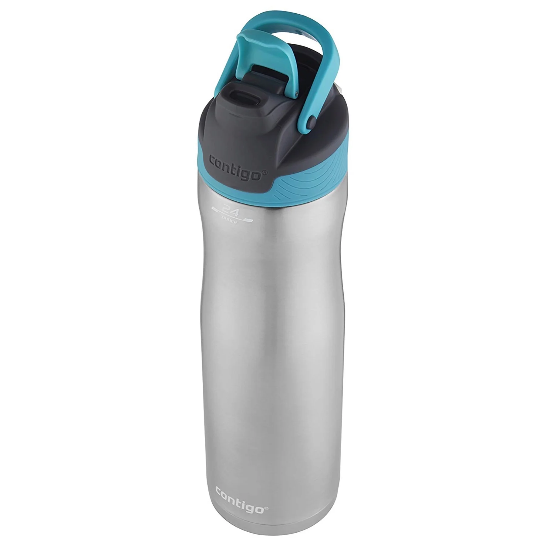 Contigo AUTOSEAL Chill Stainless Bottle 24oz 2-Pack: SS/Scuba & Scuba Blue