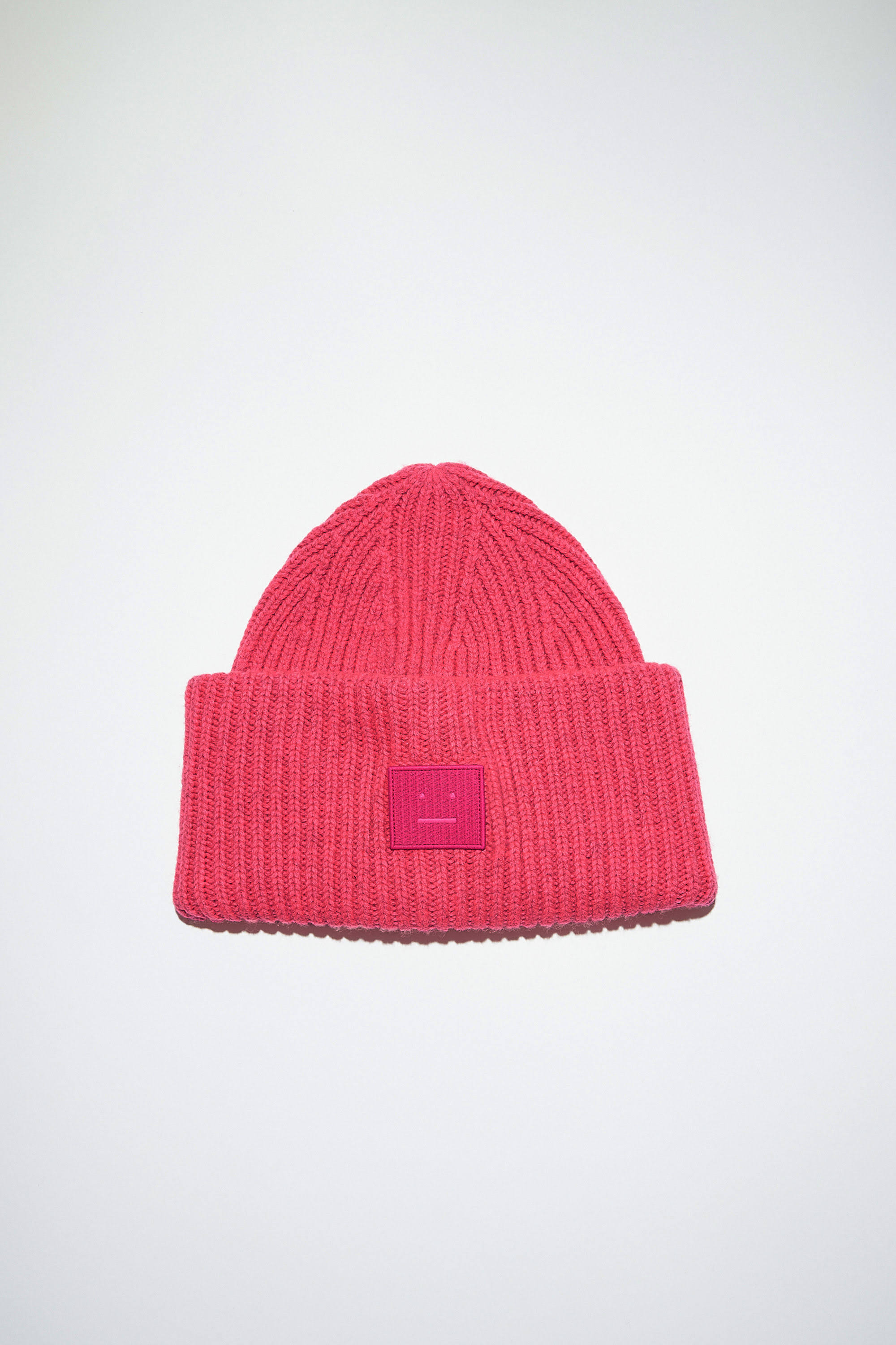 Acne Studios Pansy N Face Beanie Hat in Pink