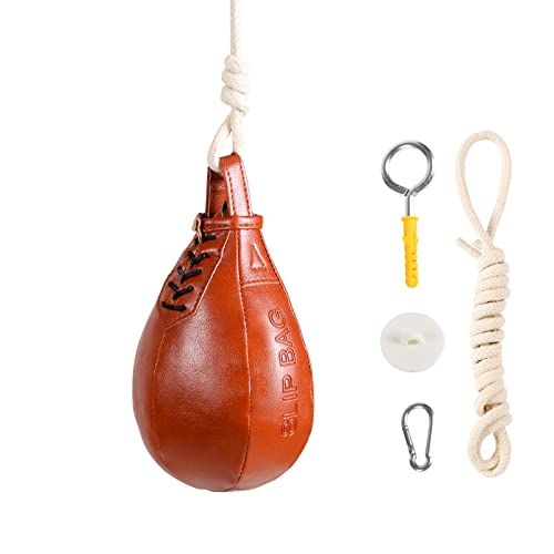 Boxing Slip Bag, UWTHFIT Speed Bag Boxing Dodge Bag Maize Slip Ball for Boxing Reflexes & Reaction Practice, Perfect for Boxing, MMA or Combat Sport Training
