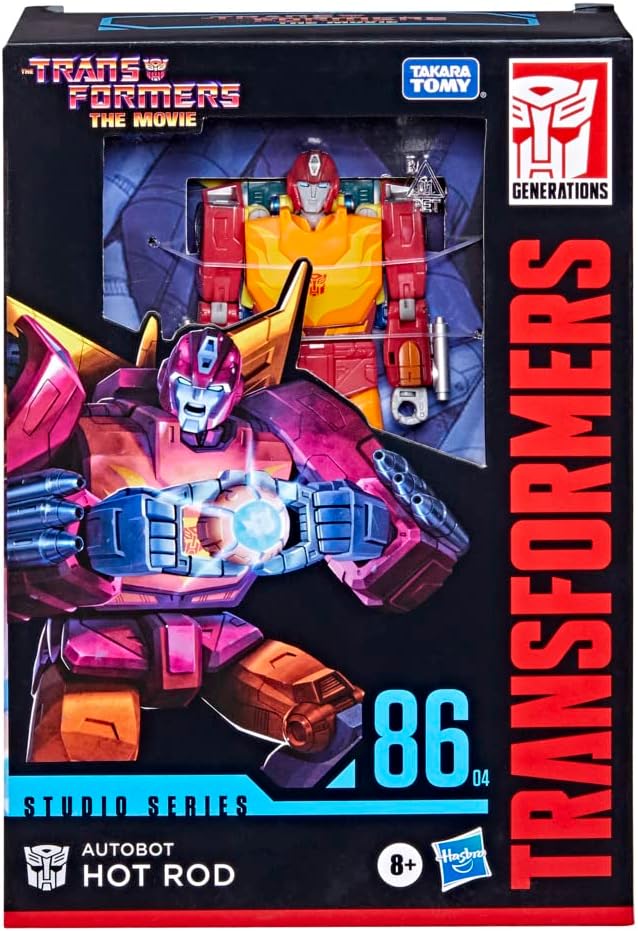 Transformers Toys Studio Series 86 Voyager Class The The Movie 1986 Autobot Hot Rod Action Figure - Ages 8 and Up, 6.5-inch, Red